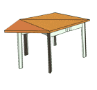 Table Variation, cinq places